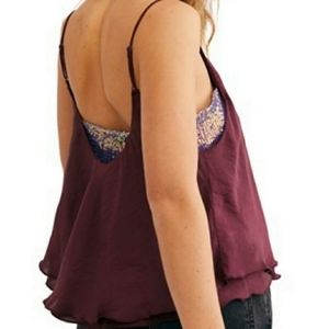 New FREE PEOPLE Turn It On Sequin Camisole sz S